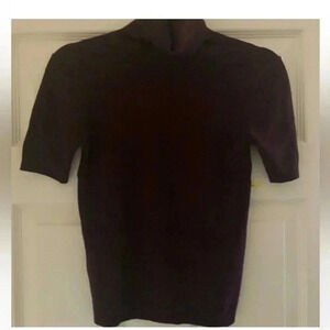 Mango Turtleneck Short Sleeved Knitted Sweater size XS